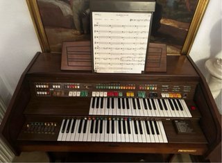 Órgano vintage Elka italiano 2 teclados