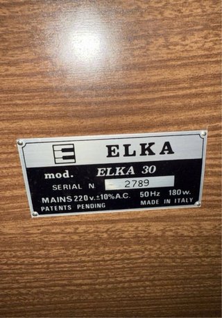 Órgano vintage Elka italiano 2 teclados