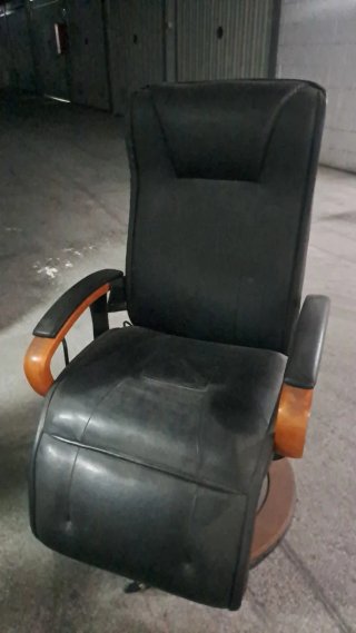 Sillón masaje reclinable negro