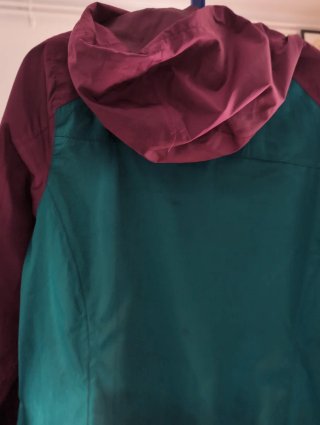 Chaqueta impermeable OUTDOOR morado/verde azulado
