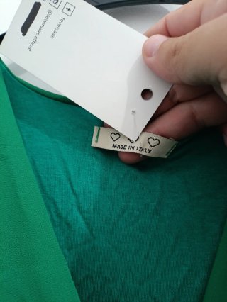 Vestido FEVERSAVE Verde Esmeralda (Tamanho Único)