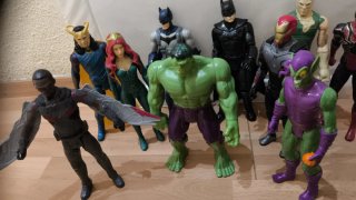 Lote Superhéroes Marvel DC 10* muñecos