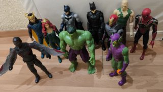 Lote Superhéroes Marvel DC 10* muñecos
