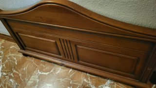 Cama madera maciza pino 135 cm