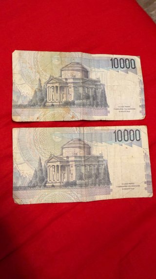 2 Banconote Lire 10000 - 1984