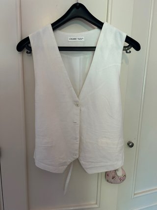 Chaleco Pull&Bear blanco