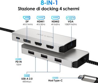 Docking station Wavlink 8 in 1
