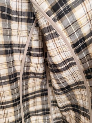 Chaqueta acolchada beige