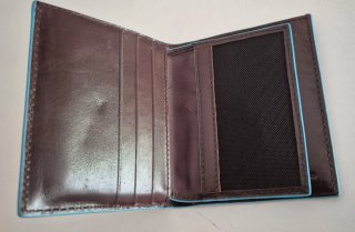Cartera Piquadro Marrón y Azul