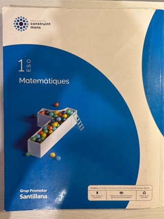 MATEMATIQUES 1 SEC CONSTRUINT MONS