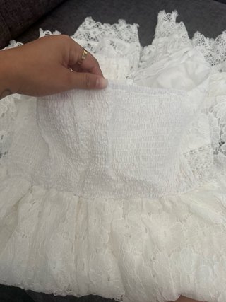 Vestido blanco encaje estilo ibicenco