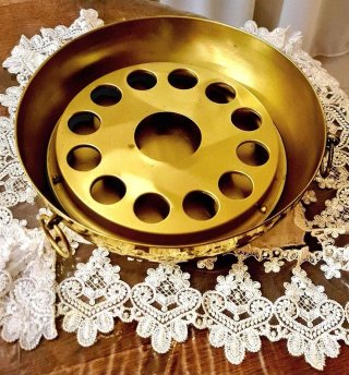 Porta Caviale e Vodka Vintage Bronzo