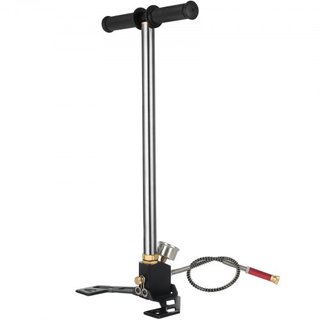 Bomba de pie de 3 etapas Bomba de pie 4500 psi (0-30 MPa) Bomba de rifle de aire para llenar cargador de pie Bomba de mano PCP para carabinas de aire con acero inoxidable de alta calidad 301