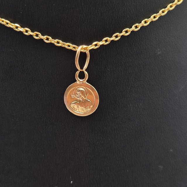 Medalla Escapulario peq oro de 18k. 0.7 gr.