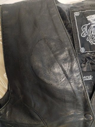 Chaleco de cuero Iguana Custom. (L)