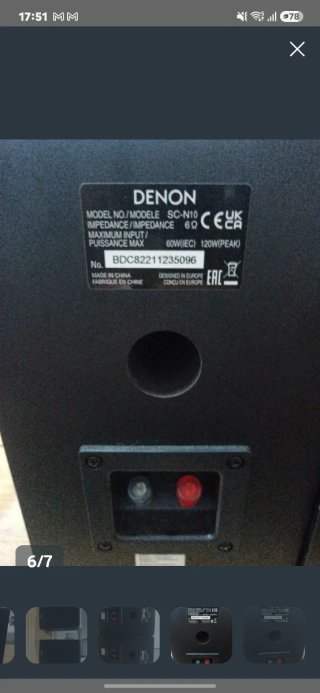 Altavoces Denon CEOL N10 Negros