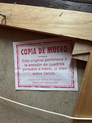Cuadro al óleo pintado a mano