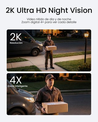 Cámara WiFi Solar Exterior 2K ieGeek S7 AOV