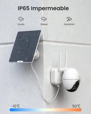Cámara WiFi Solar Exterior 2K ieGeek S7 AOV