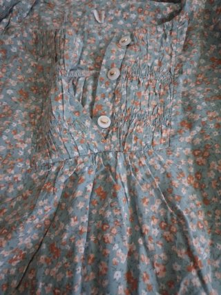 Vestido verde floral