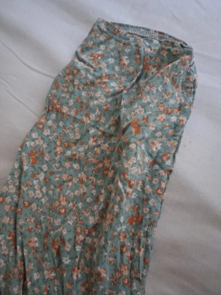 Vestido verde floral