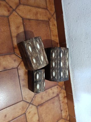 Juego 3 Cajas Madera Decoradas