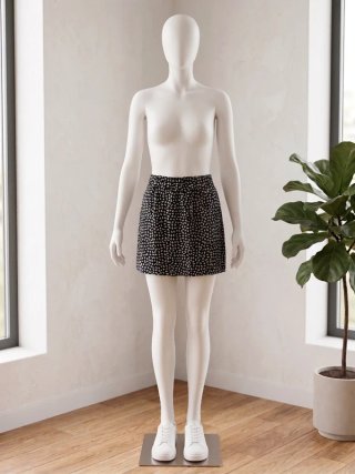 Falda Mango Talla L Estampado Flores