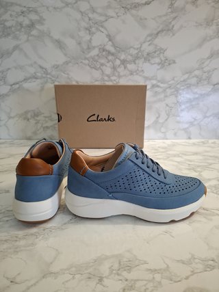 Clarks Tivoli Grace Talla 37 Azul/Marrón