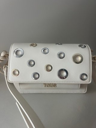 Bolso Tous blanco y dorado