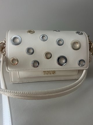 Bolso Tous blanco y dorado