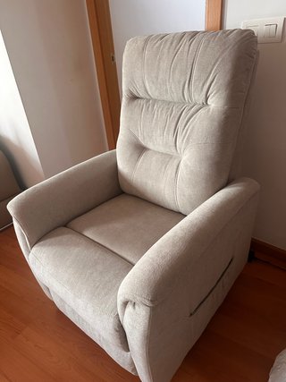 Poltrona relax beige nuova