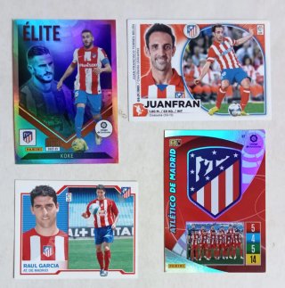 50 cromos del Atlético de Madrid Sin Repetir