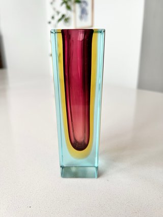 Jarrón Murano Flavio Poli Sommerso 15cm