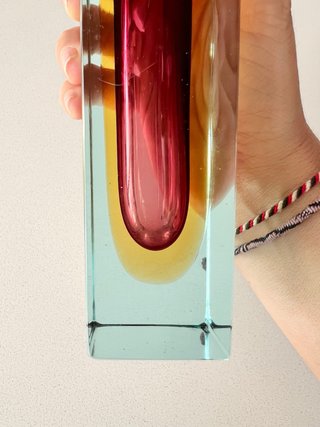 Jarrón Murano Flavio Poli Sommerso 15cm
