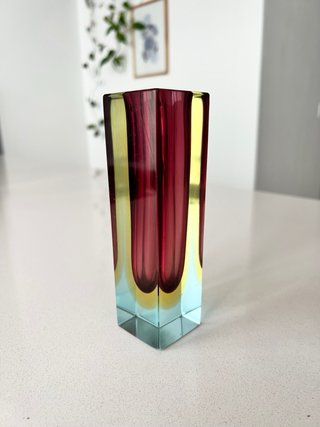 Jarrón Murano Flavio Poli Sommerso 15cm