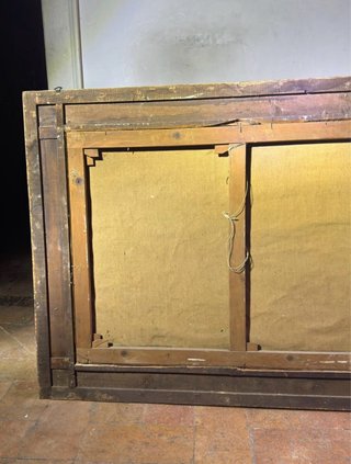 Dipinto Olio su Tela Natura Morta Antico Firmato