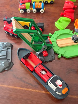 Lote trenes y accesorios Brio & Ikea