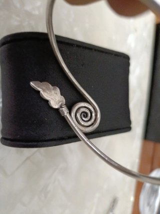 Pulsera Plata Turquesa Diseño Pluma