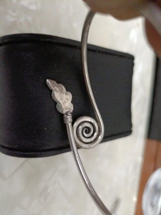 Pulsera Plata Turquesa Diseño Pluma