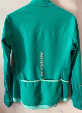 Chaquetas de Ciclismo Btwin Morada, rosa y verde