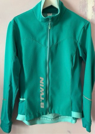 Chaquetas de Ciclismo Btwin Morada, rosa y verde
