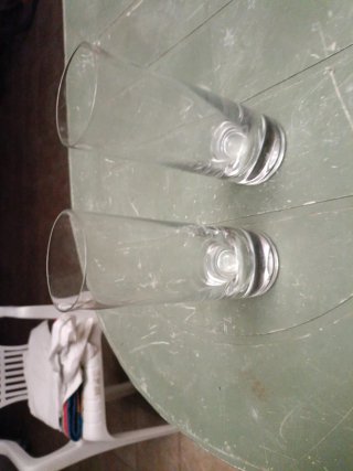Set de 2 Vasos de Cristal Tubo