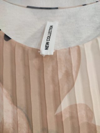 Vestido de verano plisado estampado