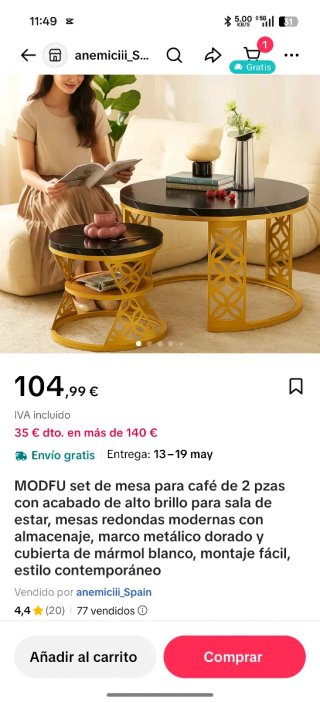 Mesa de Salón Moderna Exclusiva