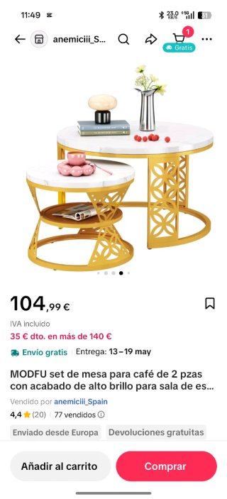 Mesa de Salón Moderna Exclusiva