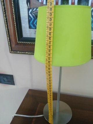 Lampada da tavolo Massive verde/argento