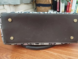 Bolso Tous Original  Lona Impermeable y Piel Marró