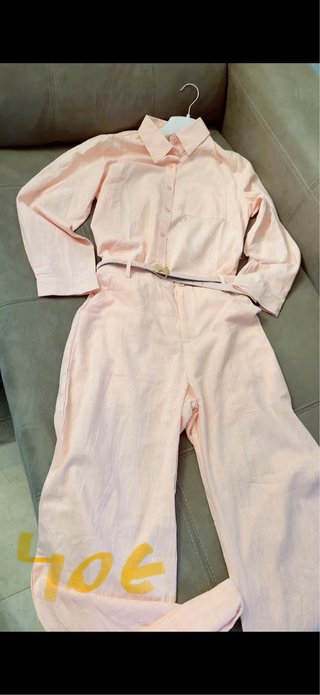 Conjunto Lino Falda Tricot y Body