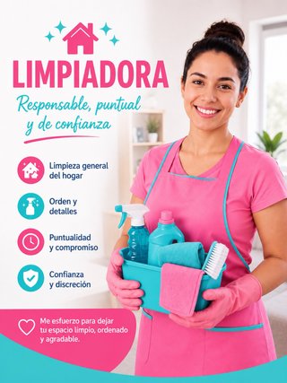 Limpiadora con experiencia __Huelva