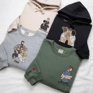 Sudaderas personalizadas con bordado familiar
